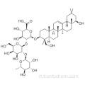 acido bD-Glucopiranosiduronico (57191237,3b, 4b, 22b) -22,23-diidrossiolean-12-en-3-il-O-6-deossi-aL-mannopiranosil- (1®2) -ObD-galactopiranosil- (1 ®2) CAS 51330-27-9